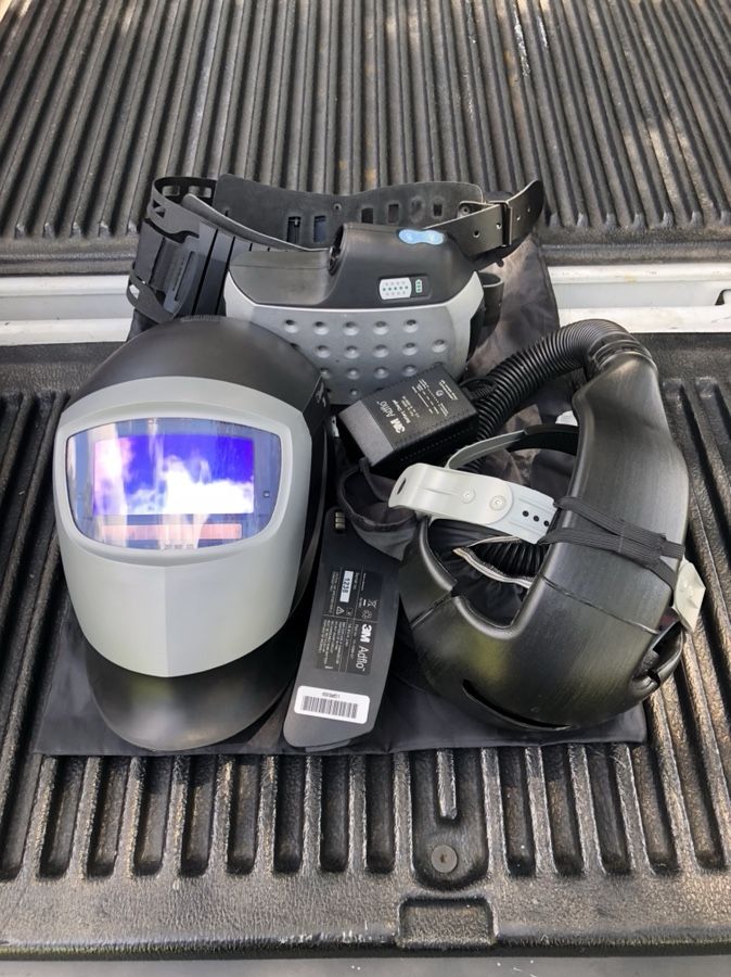 3M Speedglas 9002X Welding Hood Helmet Air Adflo Respiration Unit Weld