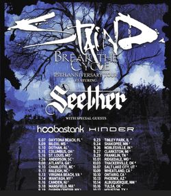 2 Staind Tickets Available Concert 10/10/2026