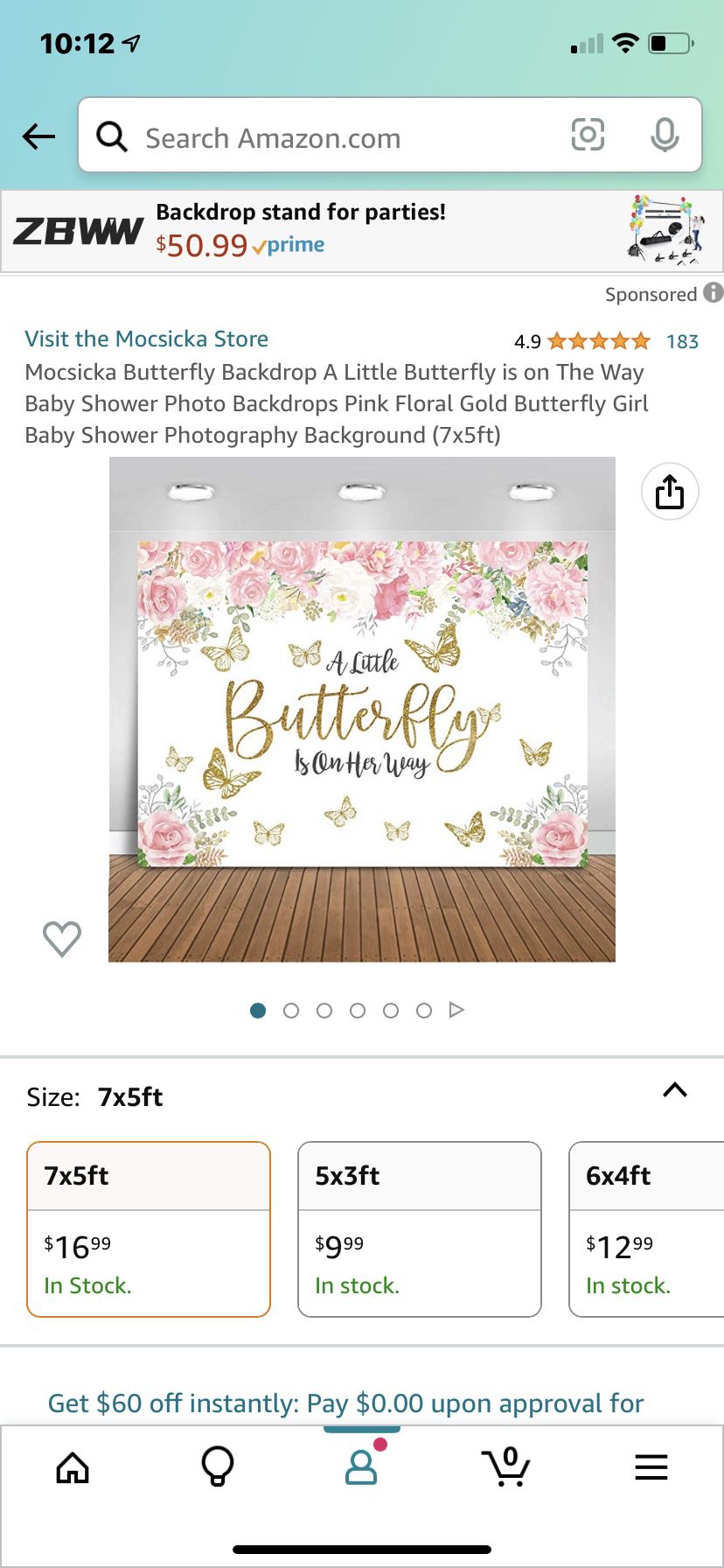 Butterfly Baby Shower Backdrop