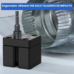 Engarzadora asistida por potencia de impacto, crimpadora de tubos de chapa, herramienta de crimpado de alta velocidad, tubo hexagonal universal para m
