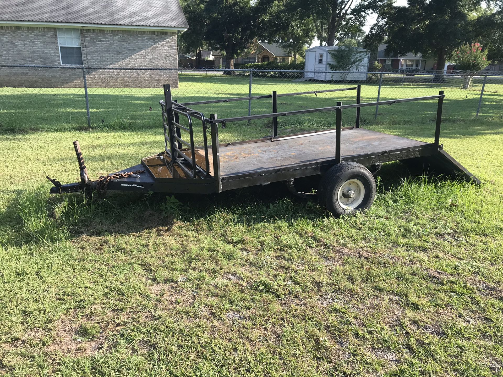 8X4 trailer and hitch rack