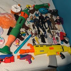Toys, Dolls , Fortnight Nerf And More…