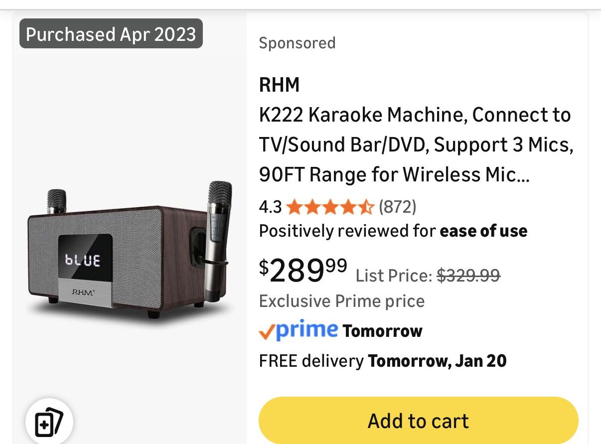 Brand New RHM Karaoke Machine