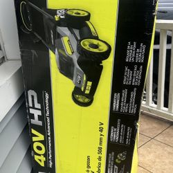 Ryobi 40v Hp Lawnmower Kit (New)