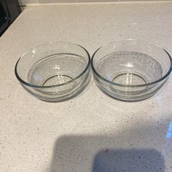 2 Glass Heavy Duty Bowls (pick Up Before Oct 31, Moving Out)