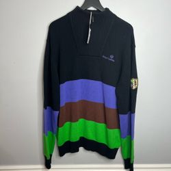 Sergio Tacchini x A$AP Nast Stacks 1/4 Zip Sweater Mens US XL Multicolor NWT