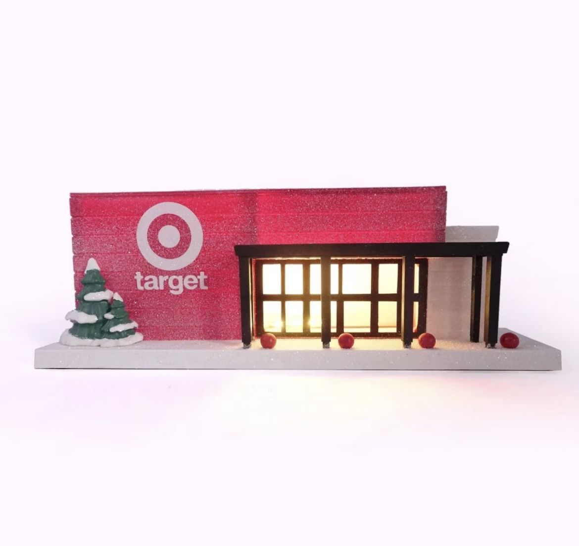 2025 Target Bullseye LED Mini Store Christmas Village NEW DESIGN