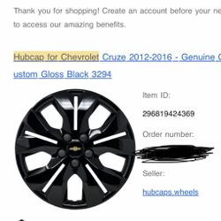 Hubcap for Chevrolet Cruze 2012-2016