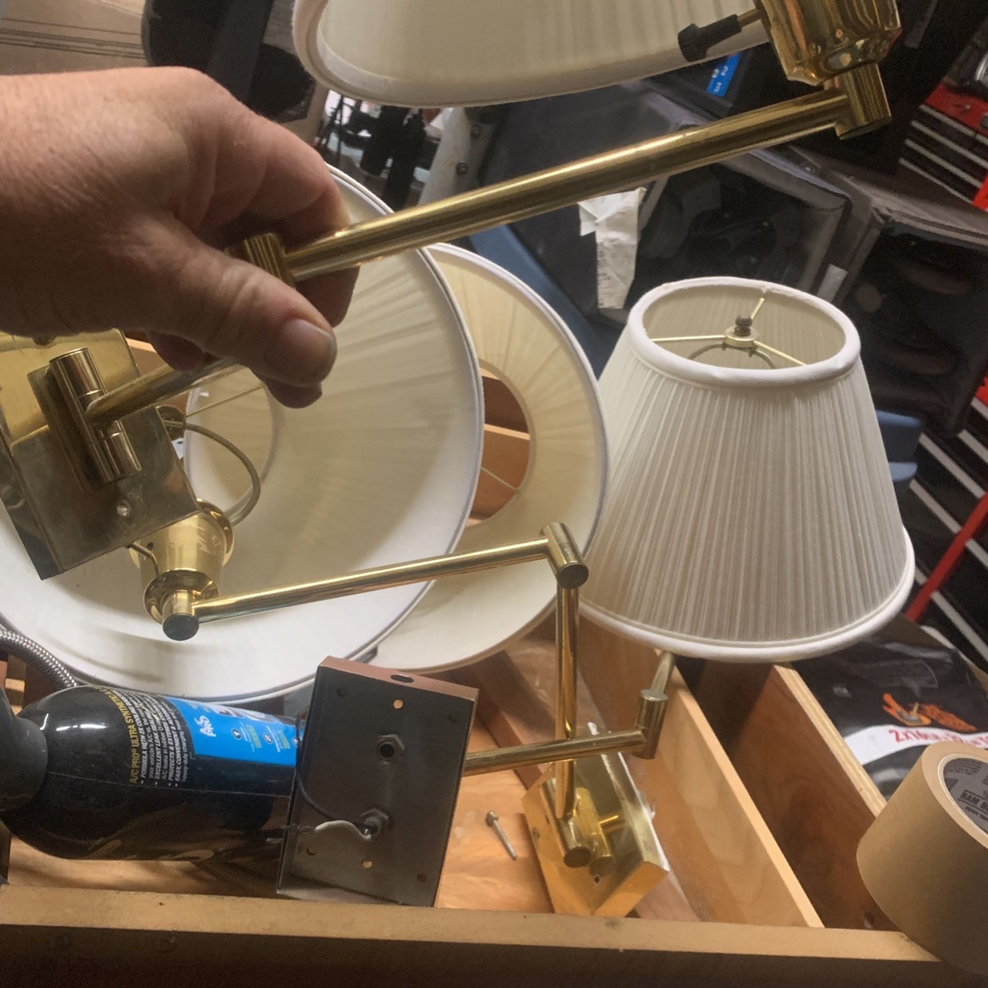 Wall-Mounted Lights With Telescoping Arm