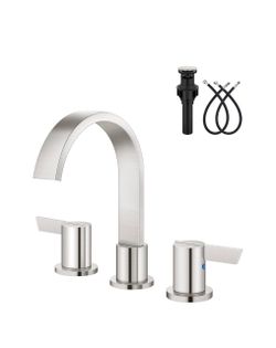 Brushed Nickel Widespread Bathroom Faucet