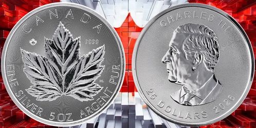 2026....    5 oz. Maple leaf Bullion (new)