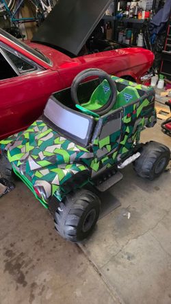 Custom Milwaukee Gravedigger Ride-On kids Car