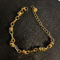 gold steel bracelet 