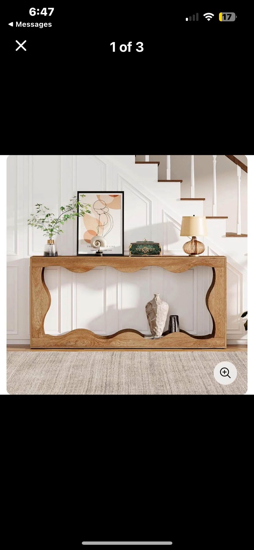 Living room console / sofa table