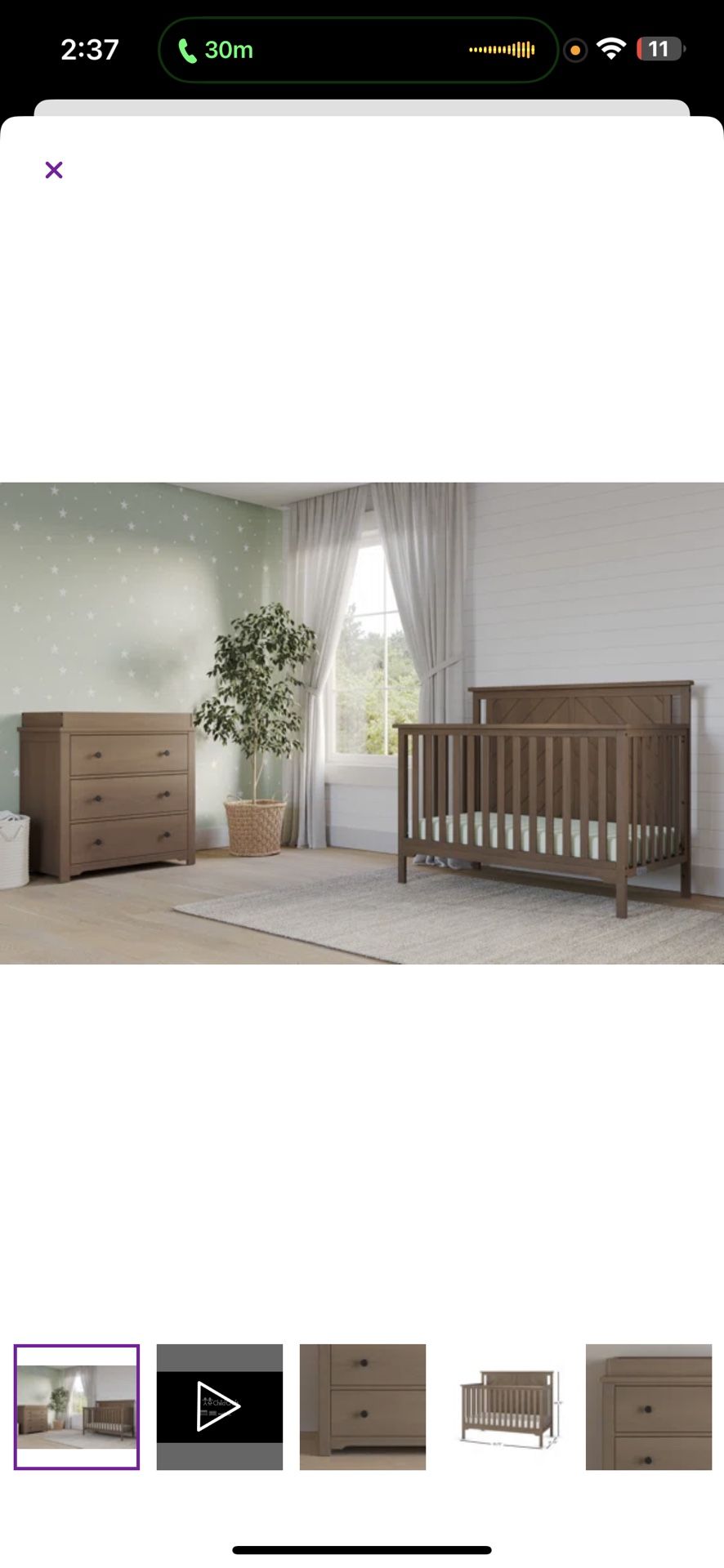 Brand New Complete Crib set