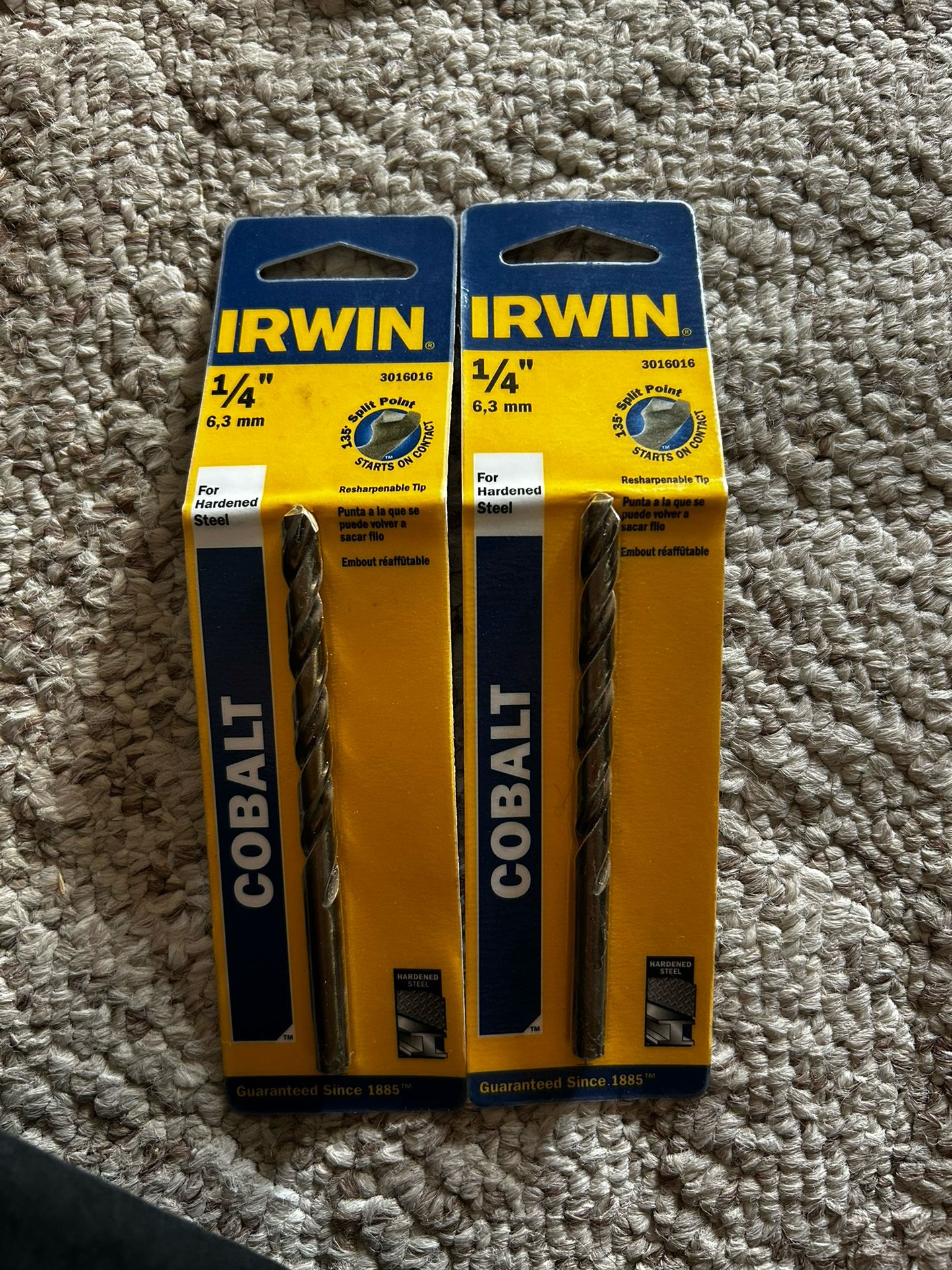 1/4” Cobalt Drill bit