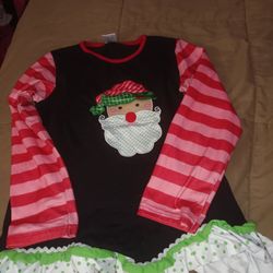 8/9 Tunic Top Christmas Santa Boutique Clothes 