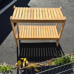 Wooden Shoe Rack