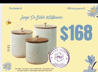 Princess house wildflower set de 3