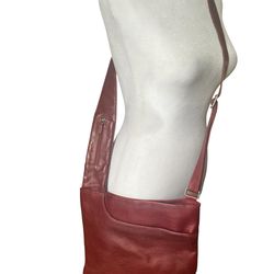 Title Rare Vintage Radley London Red Shoulder Bag Dog Charm Adjustable Strap Pebbled