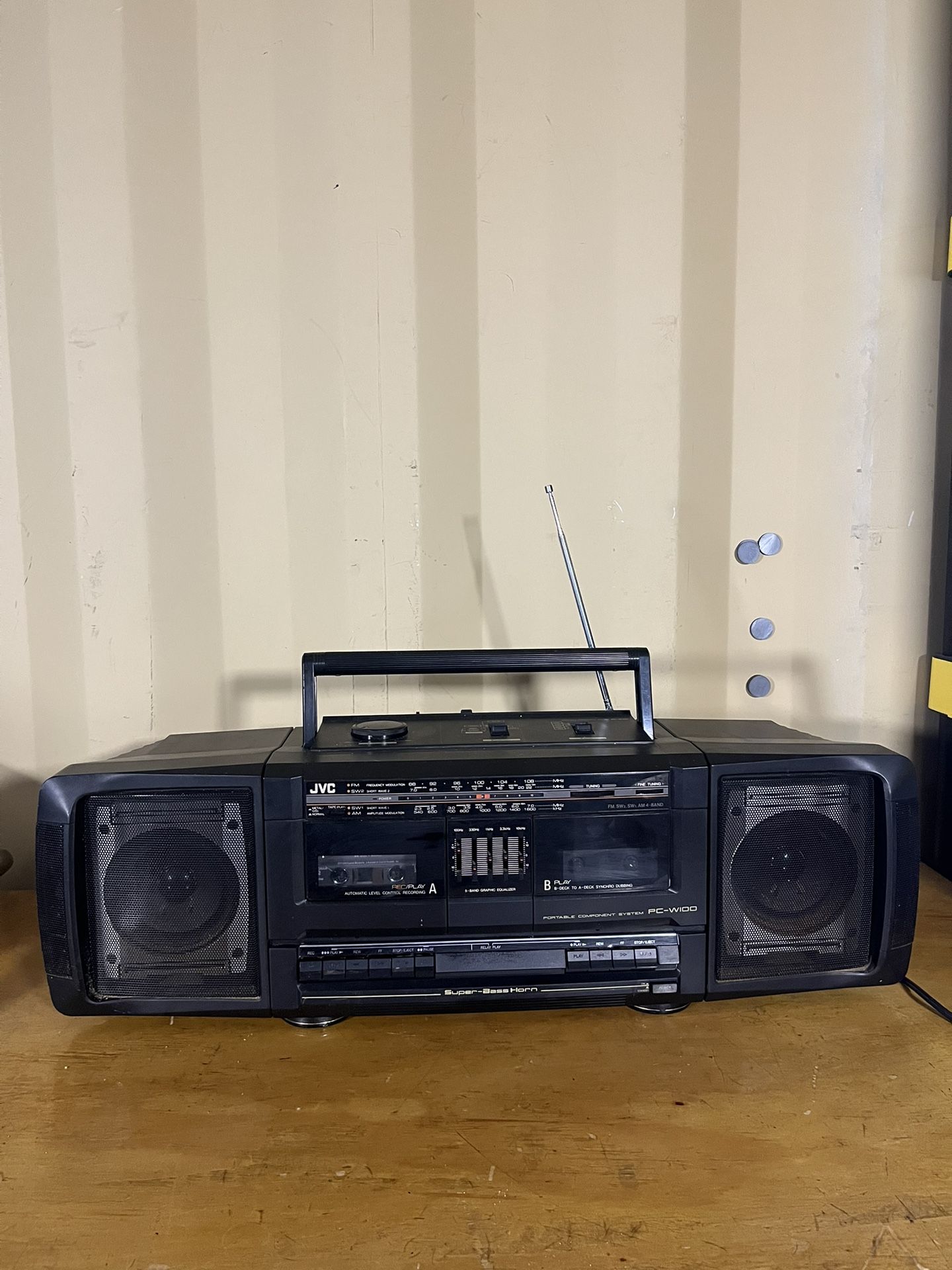 Vintage Panasonic MASH RX-DS202 Boombox AM/FM Radio Cassette CD Recorder 1992