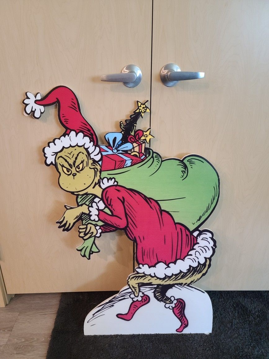 Grinch Wood Decor for yard