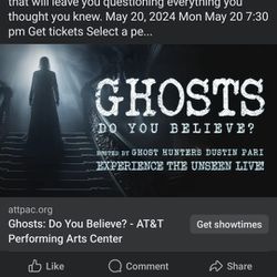 2 Tickets To See Ghosts:Do You Believe