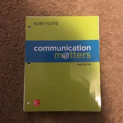 Communication matters third edition Kory Floyd 