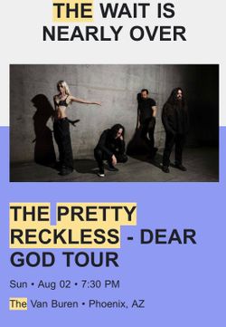 The pretty reckless ticket
