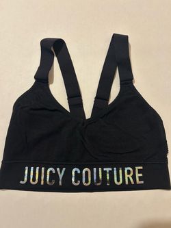 Juicy Couture black sports bra, size small
