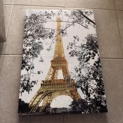 Eiffel Tower Art Wall