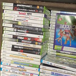 XBOX 360, WII and WII U Games For Sale!!!!
