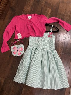 perfect for Easter, church, party etc! gymboree dress/cardigan and purse 10/12
