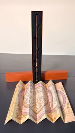 Harry Potter Dumbledore Elder Wand Interactive Universal Studios w/ Box & Map