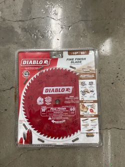 New Diablo 10” 60T Fine Finish Saw Blade – Sealed