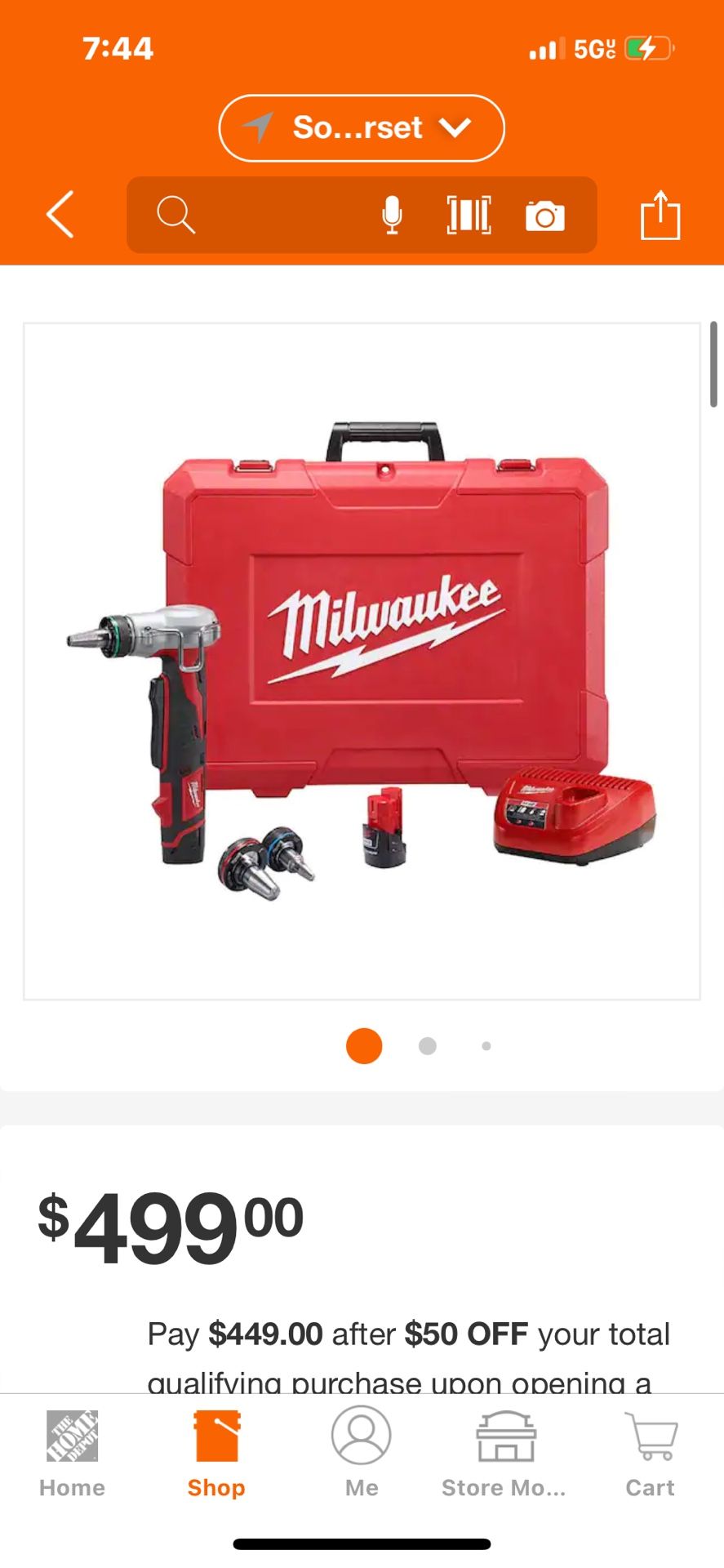 Milwaukee M12 Pex Expansion Kit With Batteries Charger In Case $385