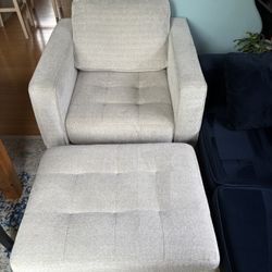 Armchair and Ottoman
