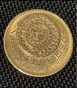 20 Pesos Oro Gold Coin 1959 year