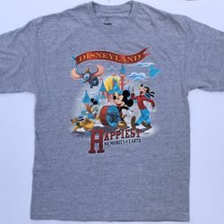 Disneyland Since 55’ Happiest Place On Earth T Shirt Large