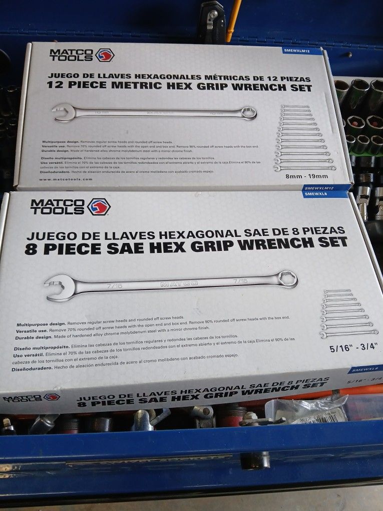 2 Matco Wrench Sets New Extra Long