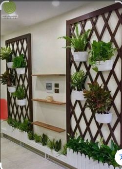 Metal garden plants racks