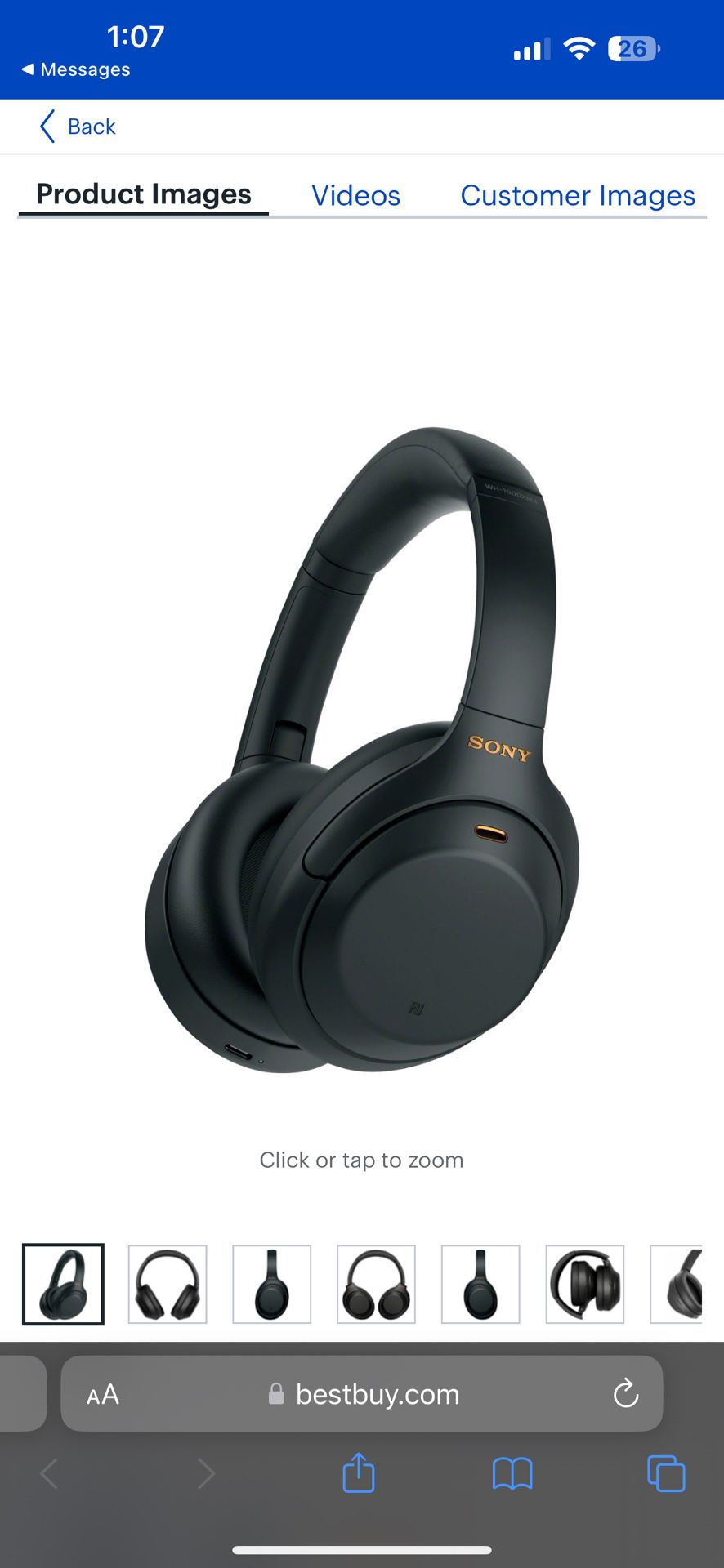 Sony - WH1000XM4 Wireless Noise-Cancelling Over-the-Ear Headphones - Black