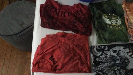 Small size Affliction brand T shirts