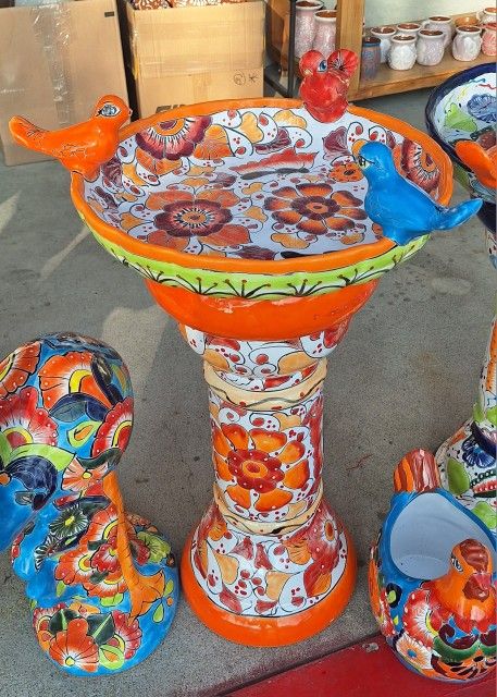 💥 Talavera Bird Bath 🐦⛲️💥
