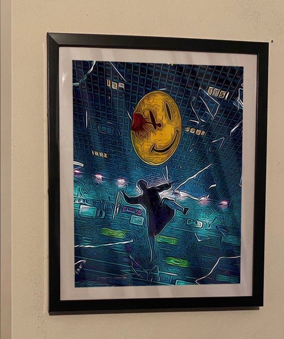 Watchmen Custom Art Piece Masked Heroes with black frame