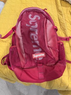 Supreme Red Mesh Backpack