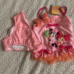 Minnie Mouse Pink Bathing Suit 