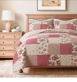 Slpr country roses patchwork cotton King size