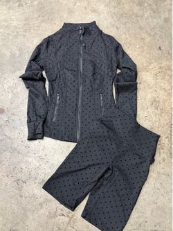 Lululemon Polka Dot Define Jacket & Shorts Set Size 4