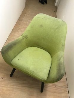 Living spaces damaged used chair